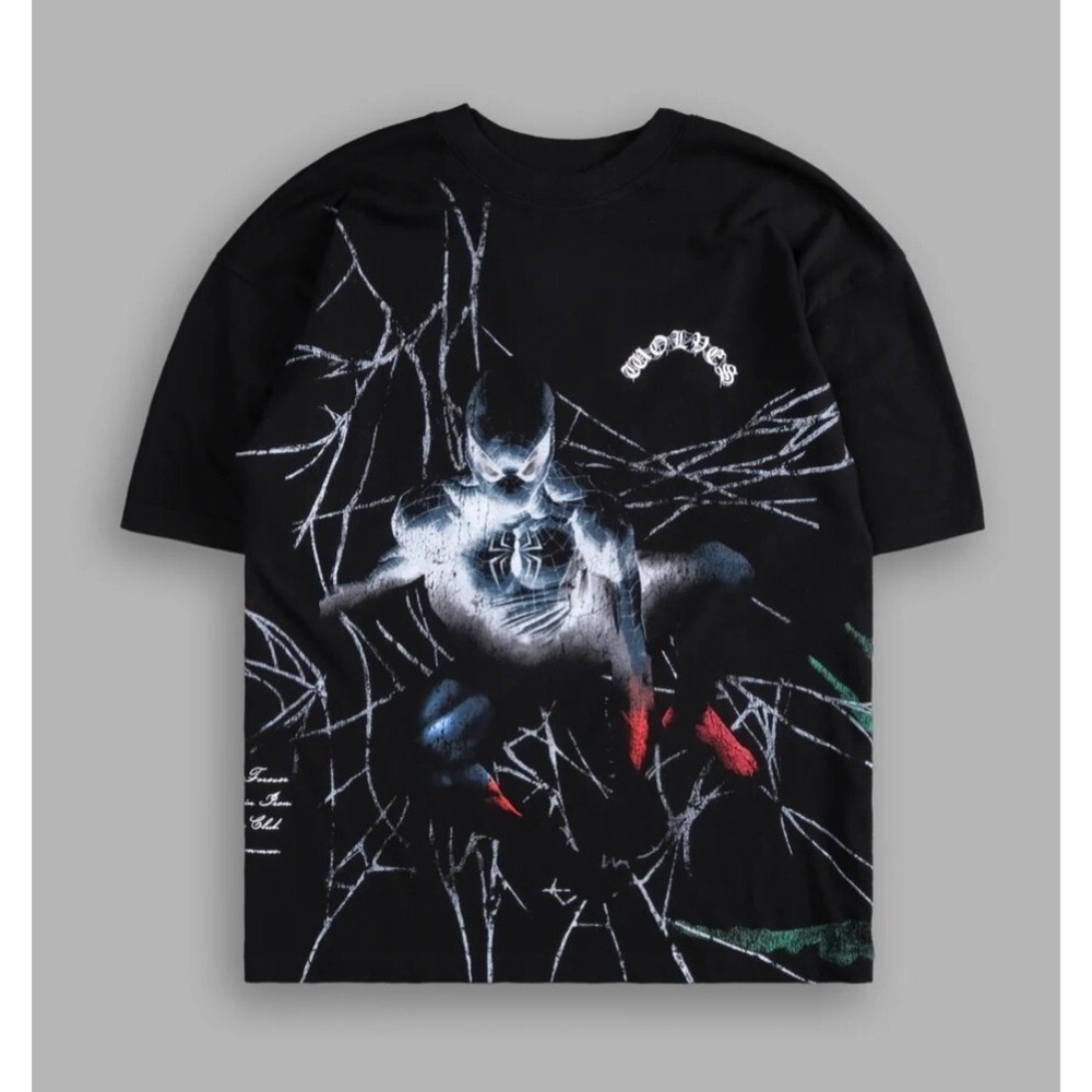 Darc Sport Spider-Man Mister Negative "Side By Side" Oversized Tee in Black L